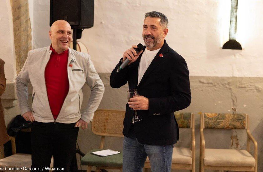 A la izquierda, Matthieu Duran, Manager Live Poker de Winamax y a la derecha, Jaime Sánchez, direc