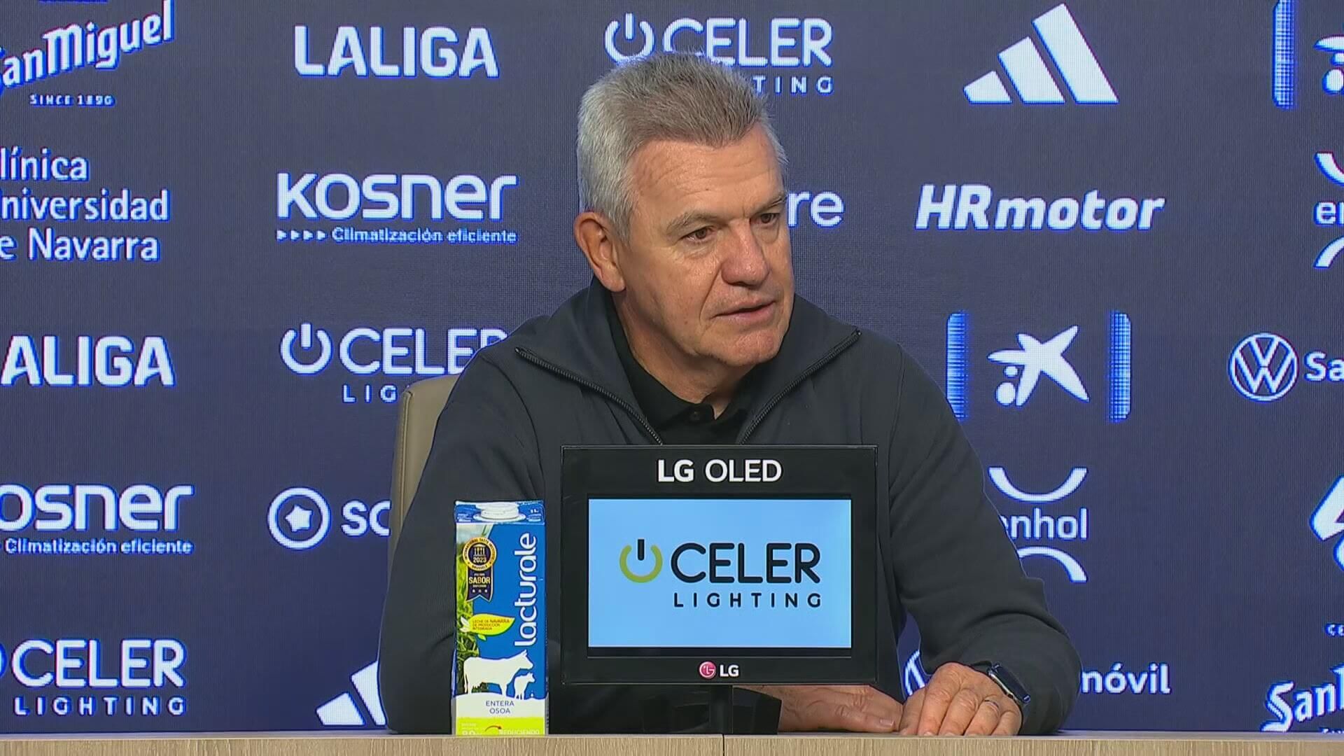  Aguirre en sala de prensa tras un empate ante Osasuna