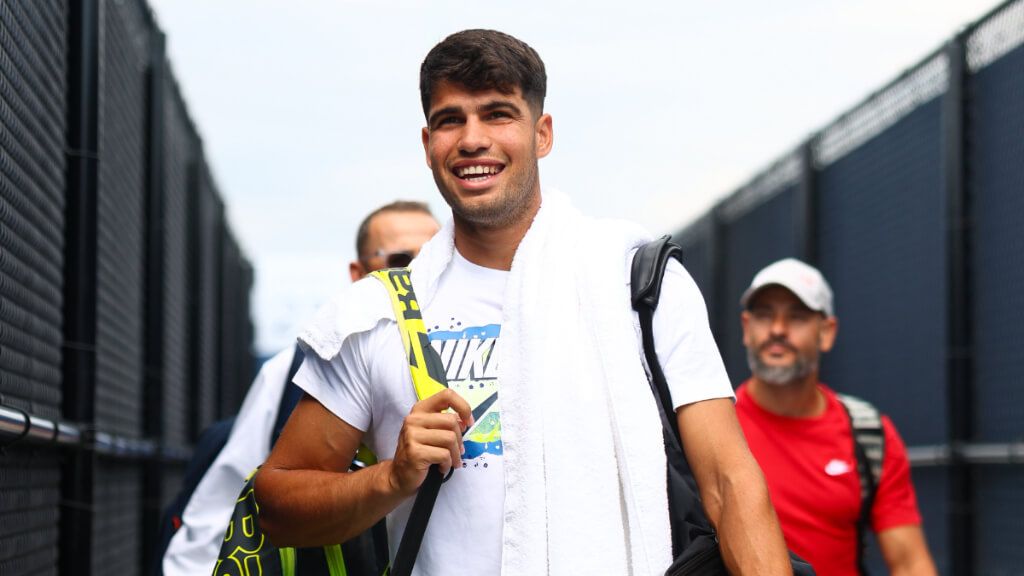 Carlos Alcaraz en Cincinnati (Fuente: @CincyTennis)