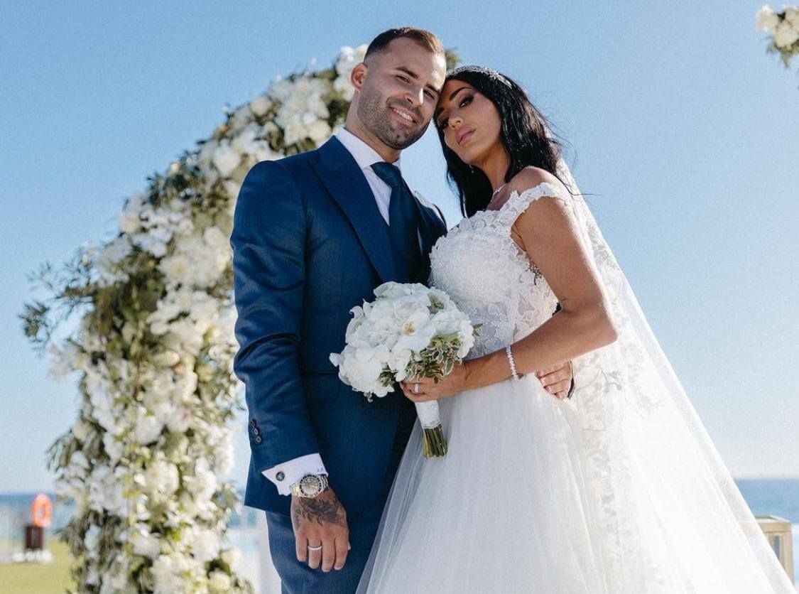 Aurah Ruiz y Jesé Rodríguez en su boda