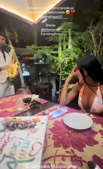  La sorpresa a Auran Ruiz el día de su aniversario (Instagram: @aurah.ruiz)