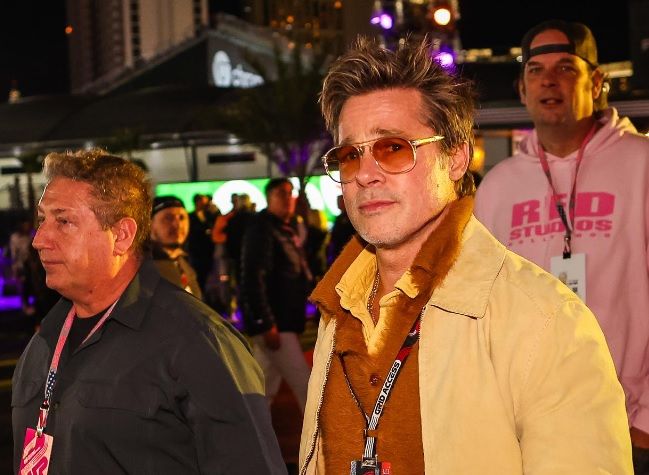 Brad Pitt, en el GP de Las Vegas.