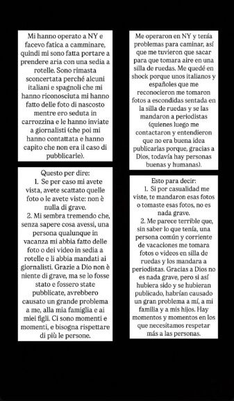  El cabreo de Alice Campello en redes (Instagram: @alicecampello)