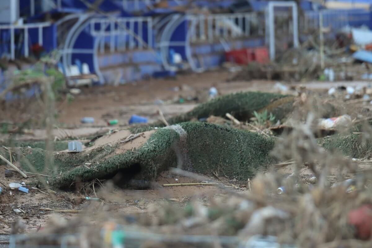 Campos arrasados por la DANA