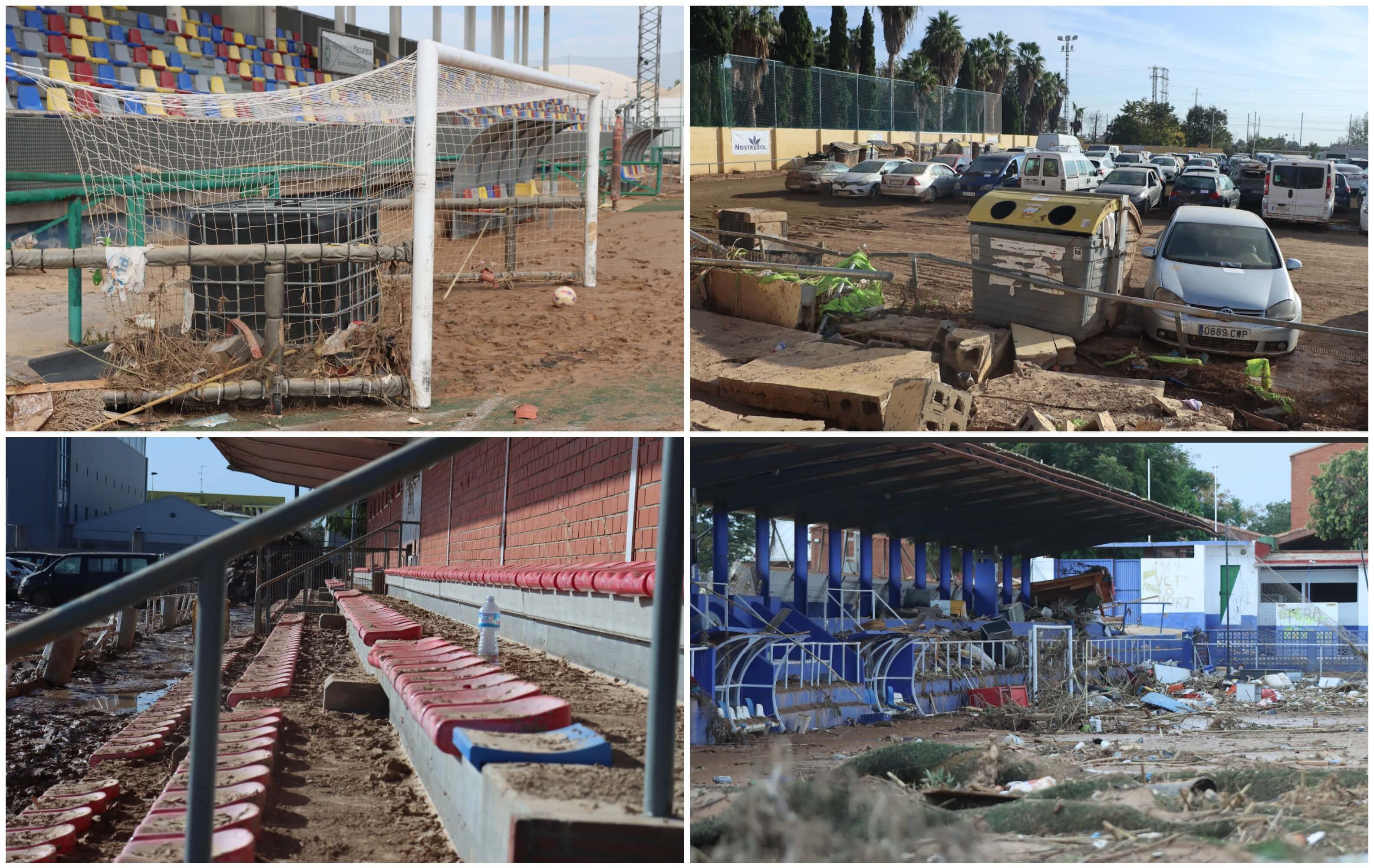  Campos de fútbol devastados por la DANA