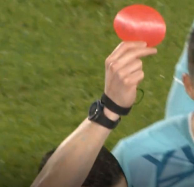 Tarjeta roja para daltónicos