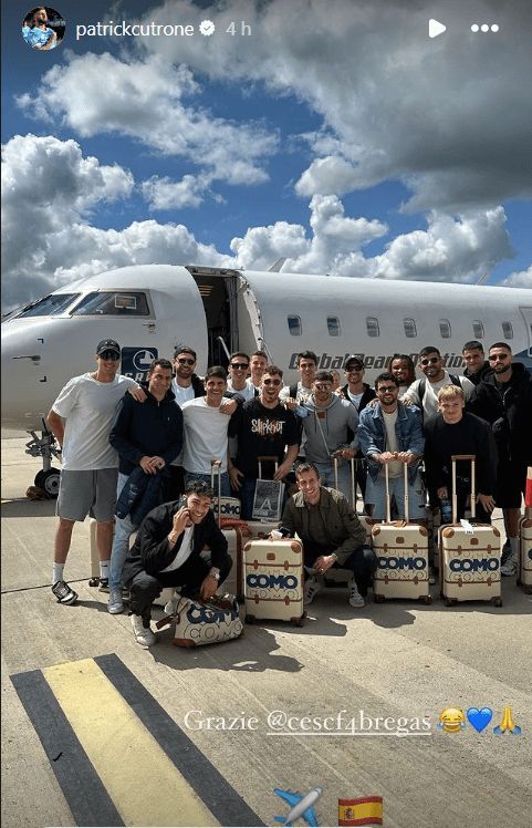  Los jugadores del Como 1907 en Ibica (Foto:@patrickcutrone)