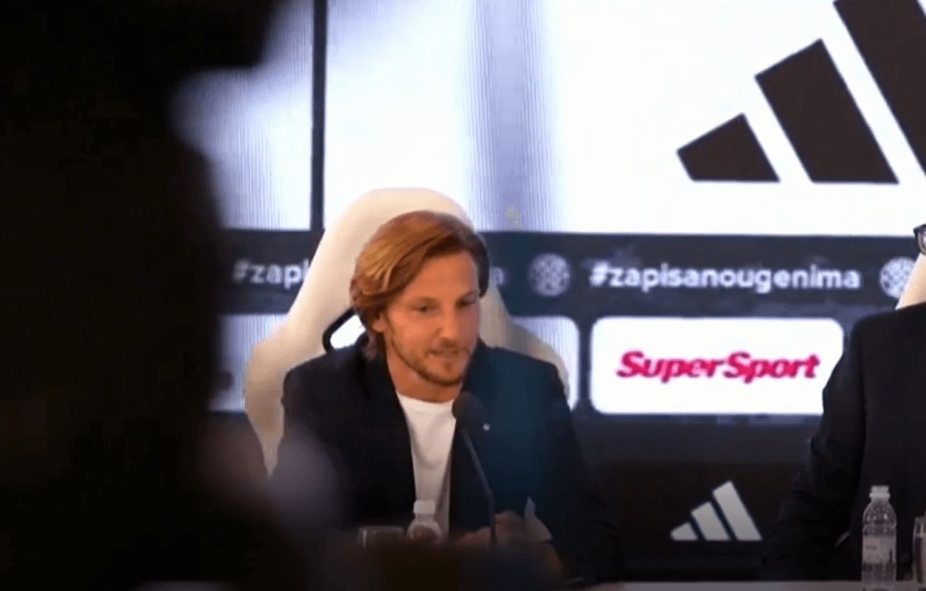  Rakitic, en su presentación como jugador del Hajduk Split