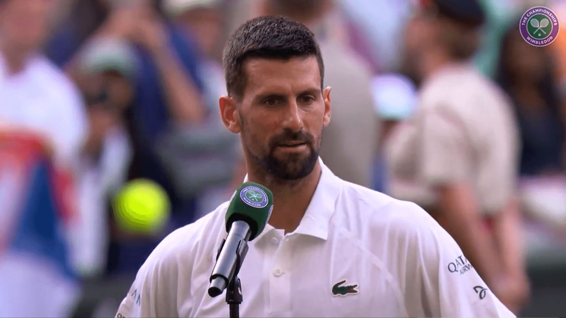 Novak Djokovic, en Wimbledon.