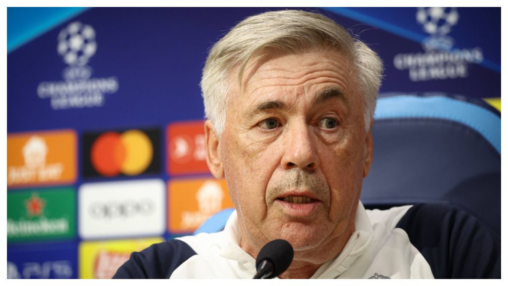 Carlo Ancelotti en rueda de prensa. (Fuente: Cordon Press)