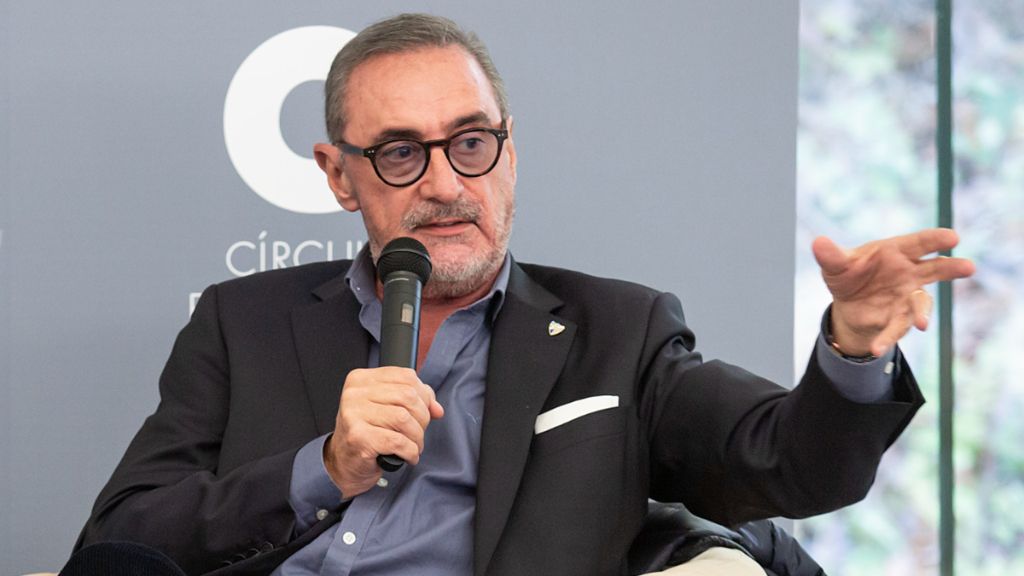  Carlos Herrera, durante un acto.