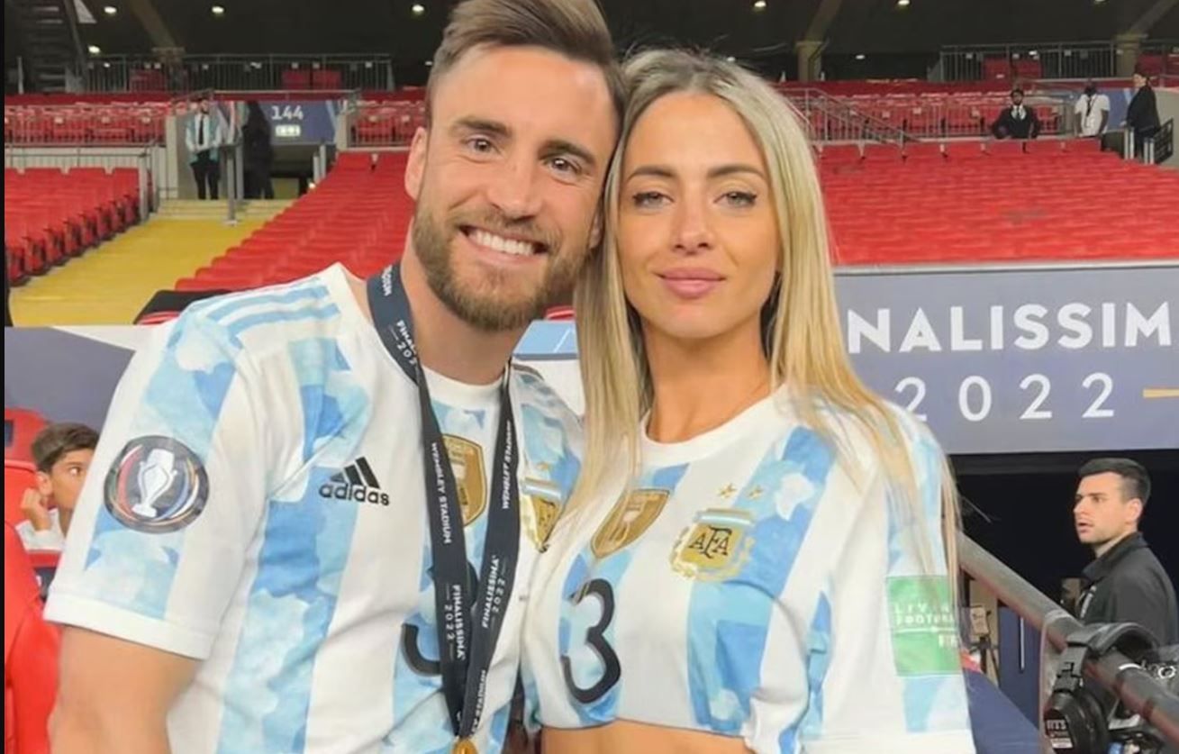 Caro Calvagni y Nico Tagliafico, durante su etapa juntos en Ámsterdam.