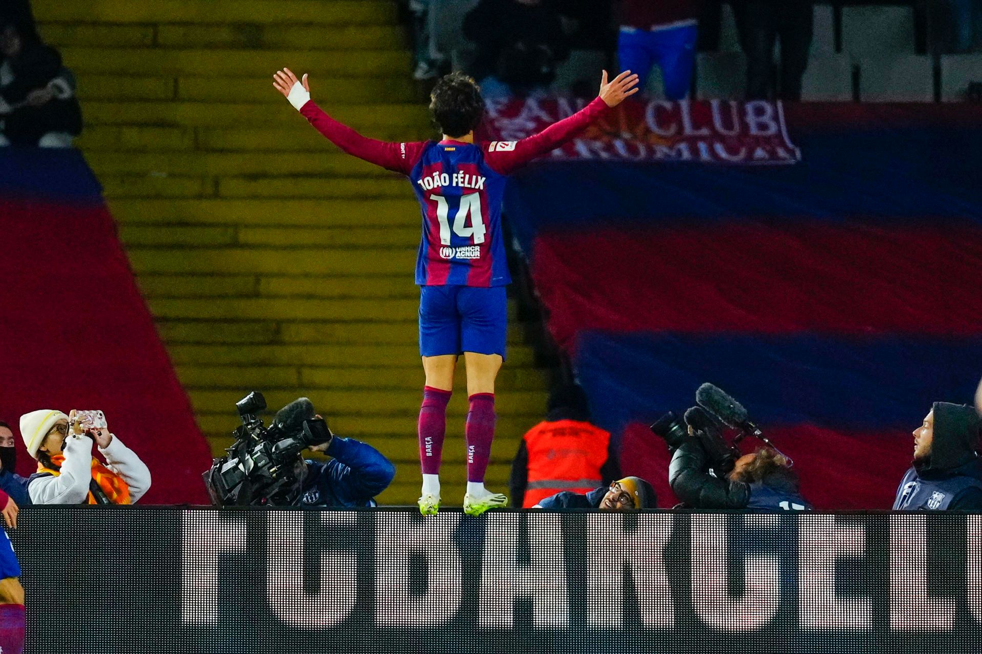 Joao Félix celebra su gol en el Barcelona-Atlético (FOTO: EFE).