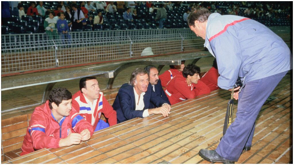  César Luis Menotti, durante su etapa en el Atlético de Madrid (foto: Cordon Press).