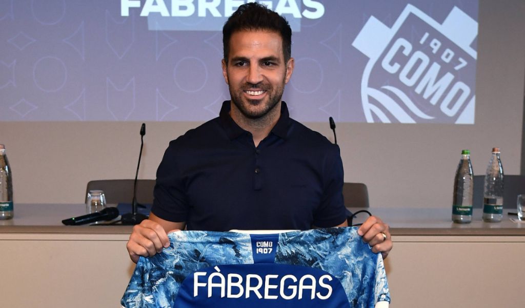  Cesc Fábregas, en su presentación como entrenador del Como (Fuente: Cordon Press).