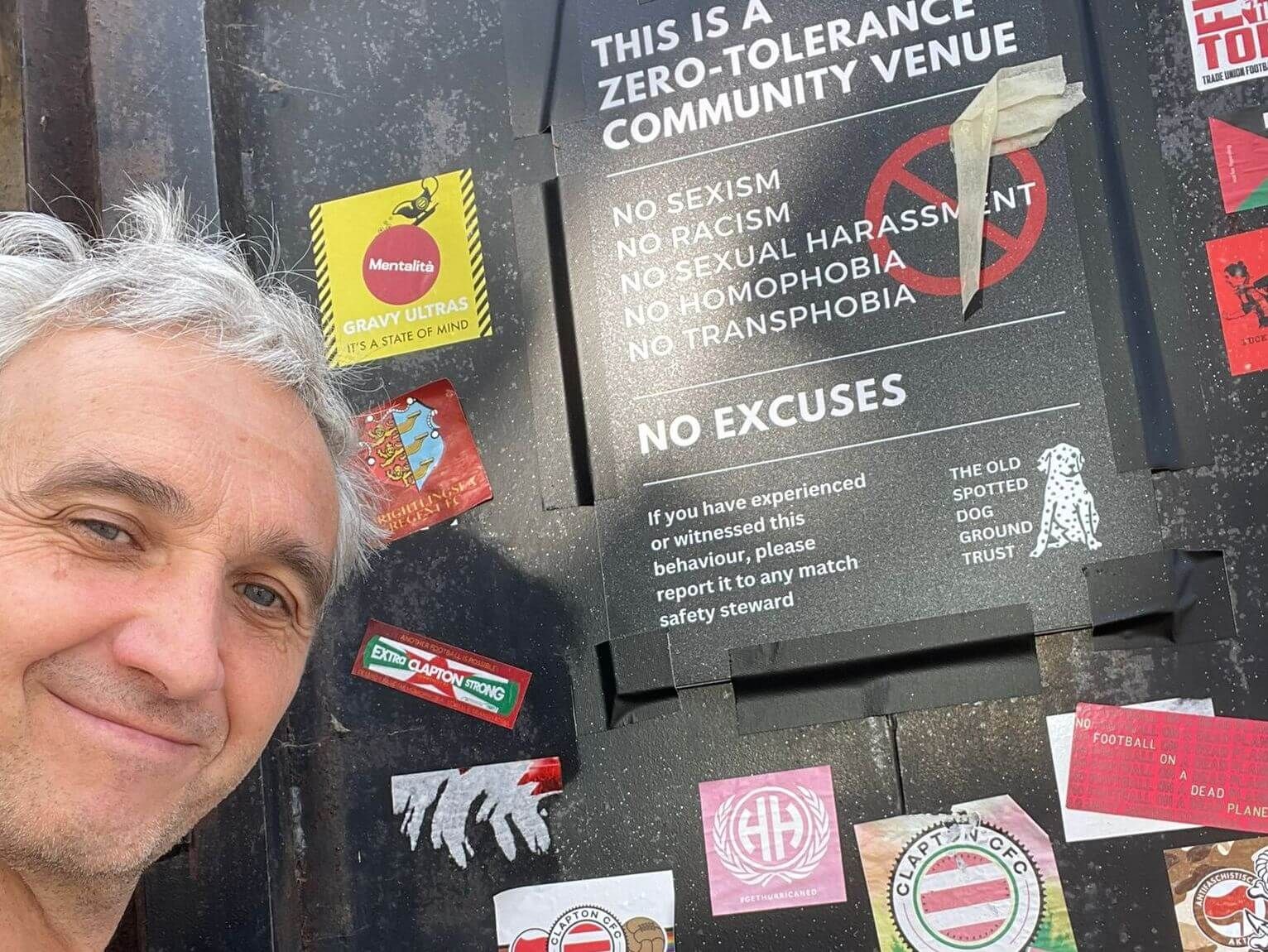 Jesús Mari Platón y los 'principios' diferentes de tolerancia cero del Clapton CFC, equipo londinense de carácter popular.