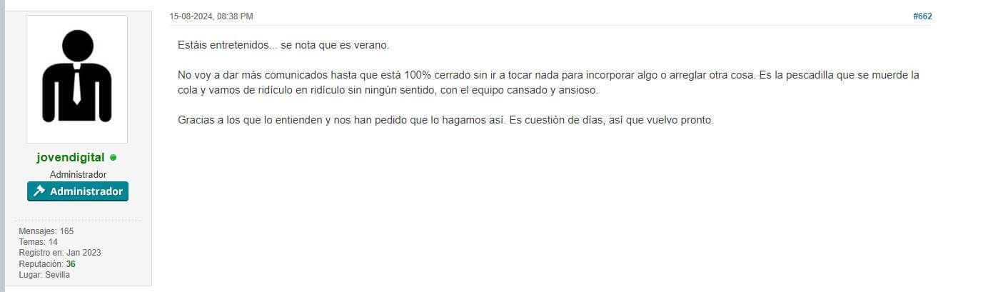  El último comunicado de PC Fútbol 8, hasta que no esté terminado