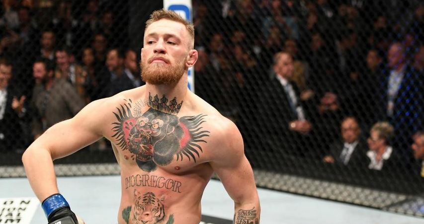  Conor McGregor, antes de un combate en la UFC.