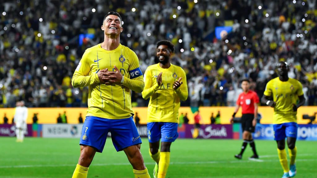  Cristiano Ronaldo celebrando un gol con el Al Nassr (Europa Press)