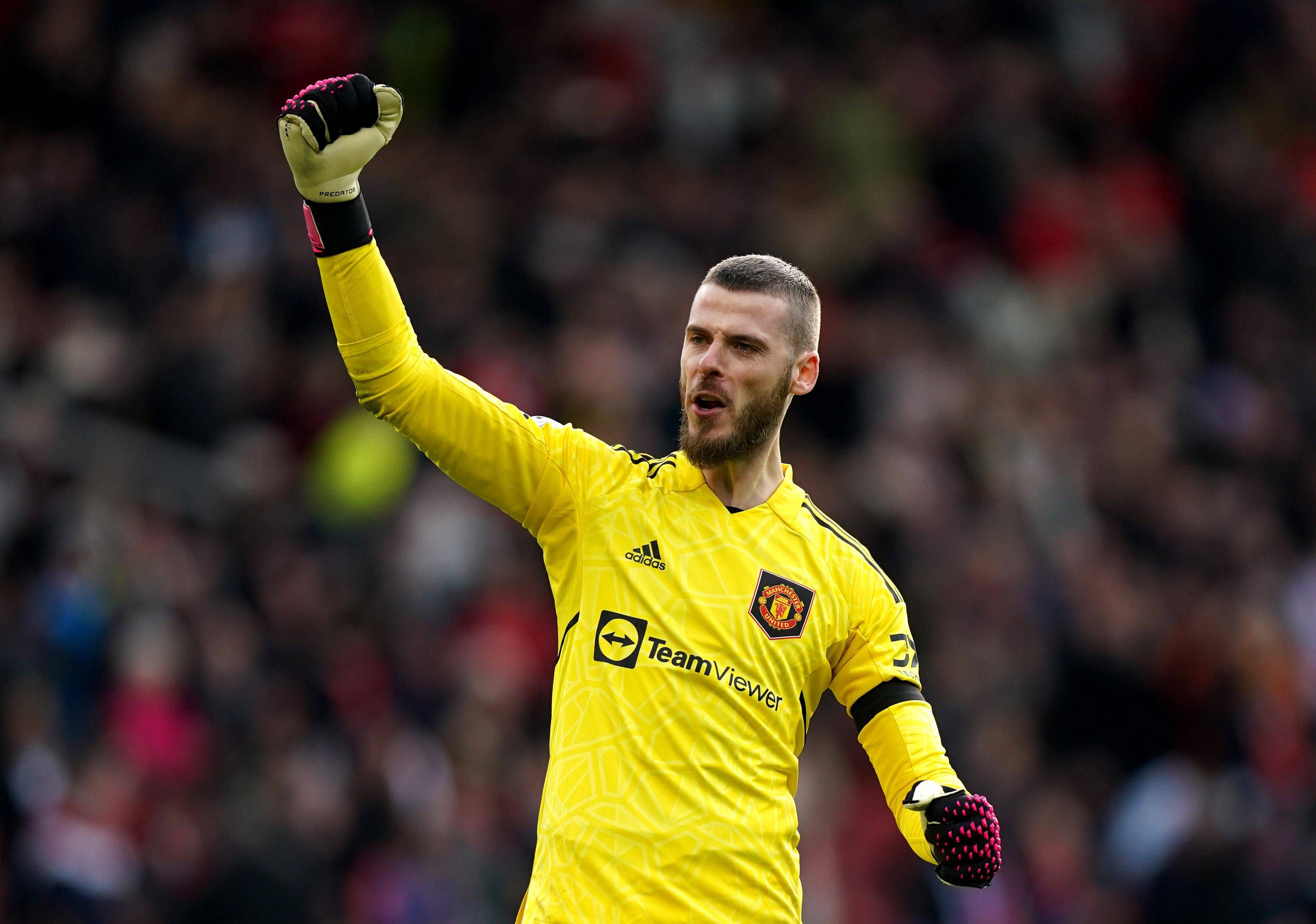  David De Gea, durante un partido del Manchester United. Fuente: Cordon Press