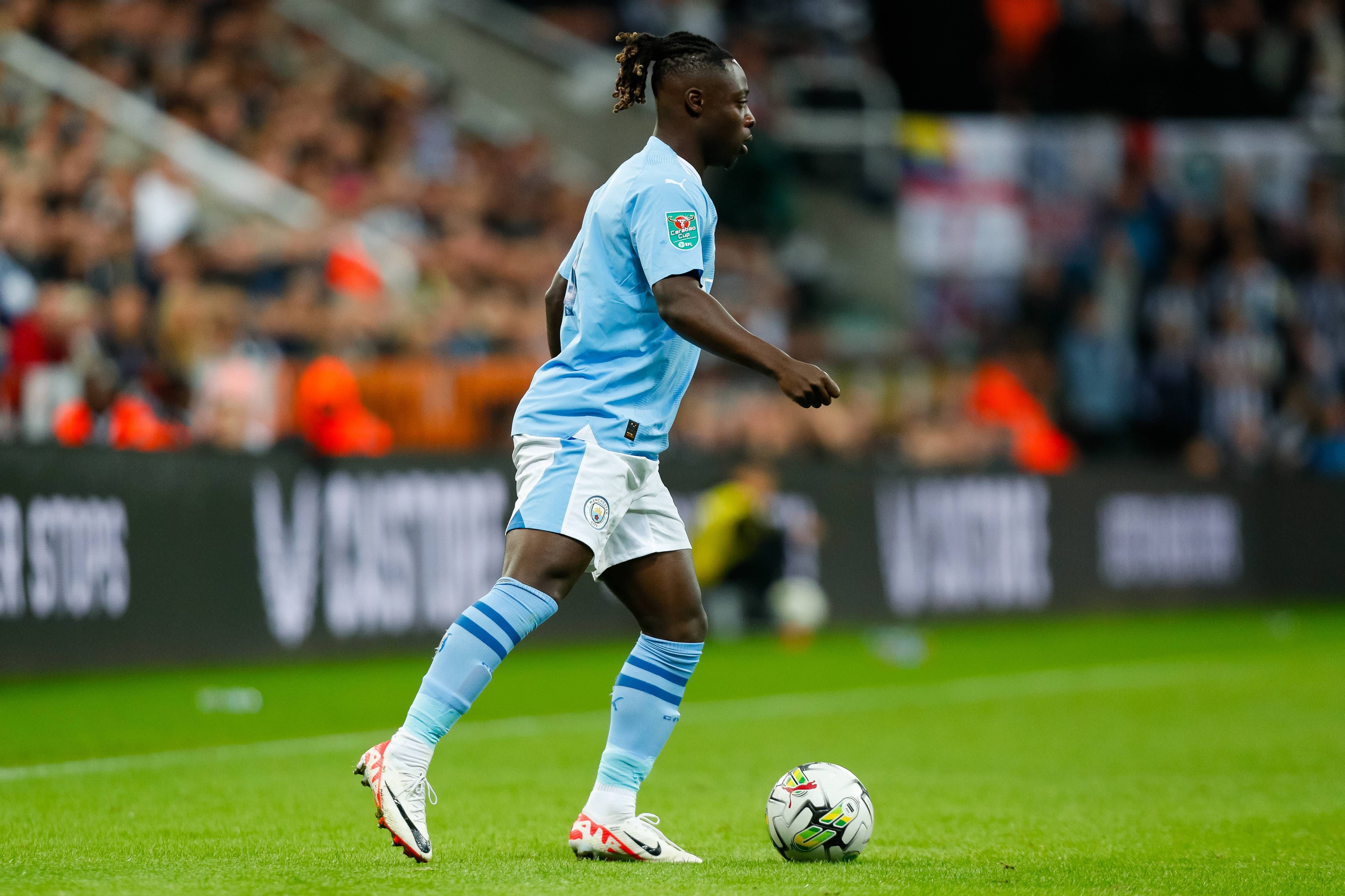  Jérémy Doku, en un partido con el Manchester City.