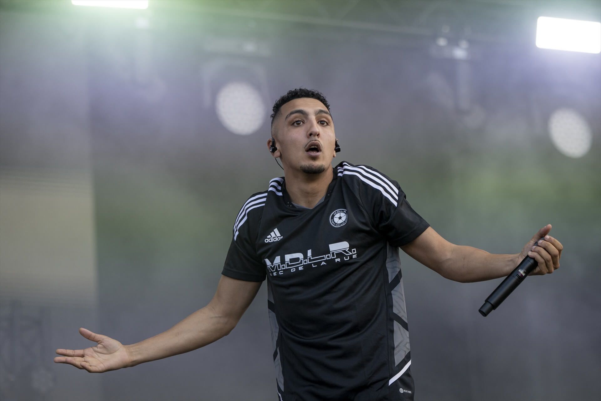 El cantante Morad durante una actuación en el Share Festival de Barcelona.