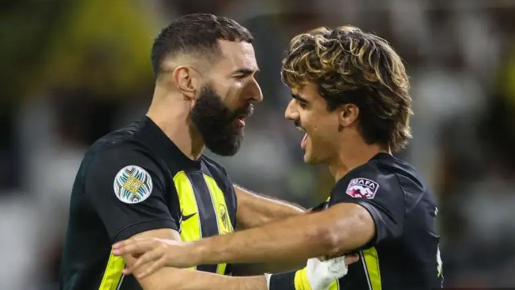 Karim Benzema, en un partido en Arabia