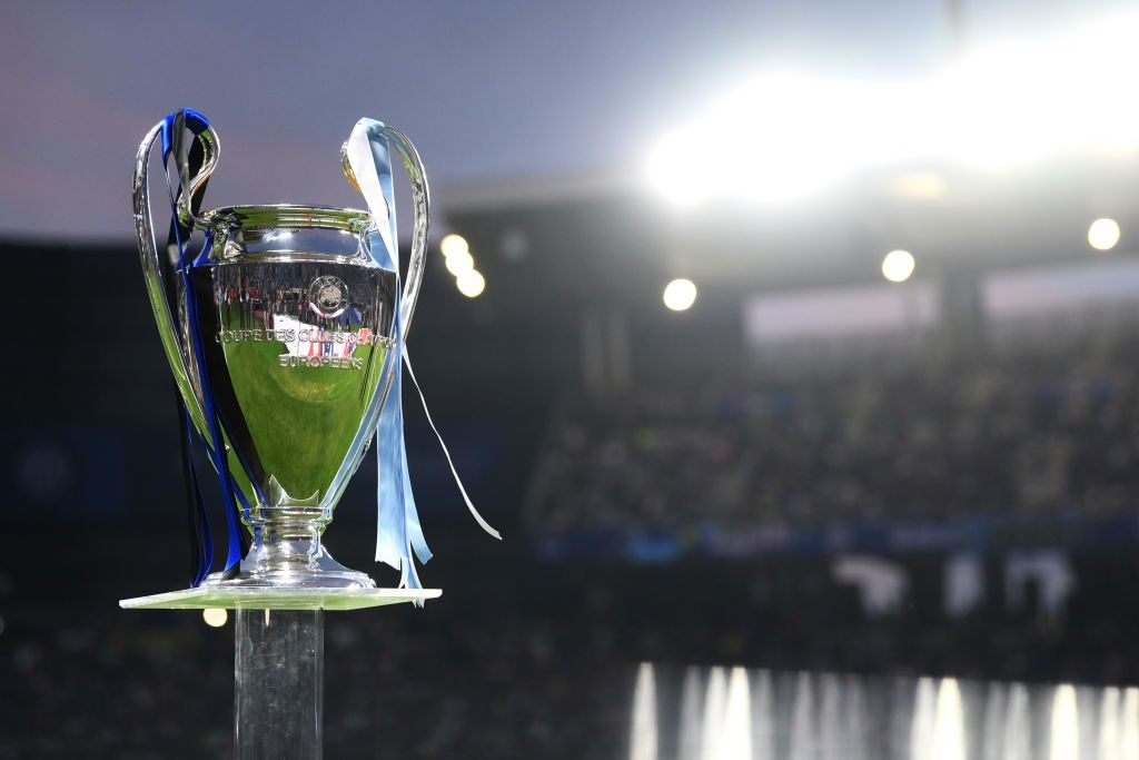 El trofeo de la Champions, en Estambul.