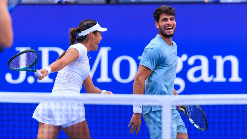  Emma Rducanu y Carlos Alcaraz en el US Open (Cordon Press)