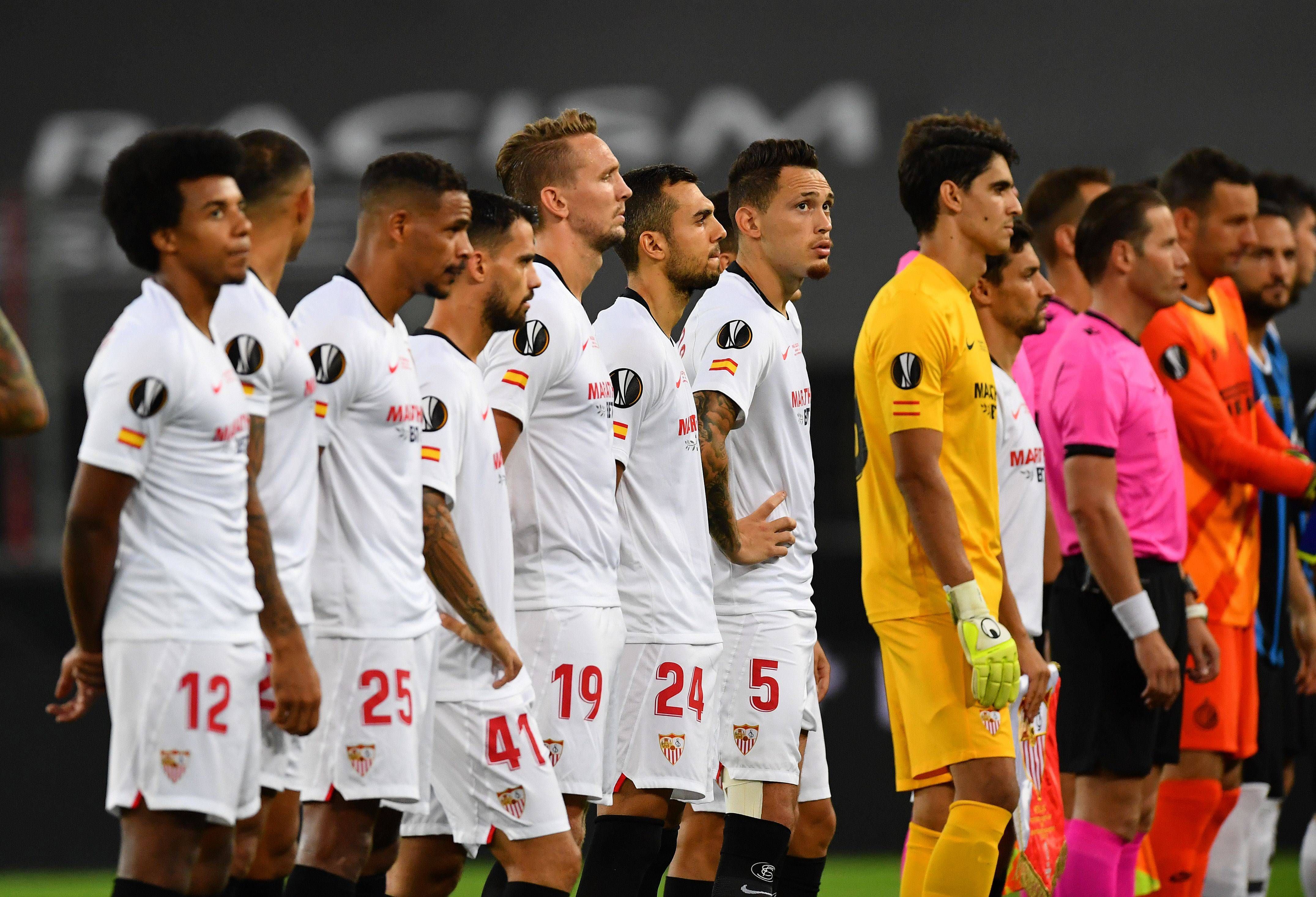 El once del Sevilla en la final de la Europa League 2020.