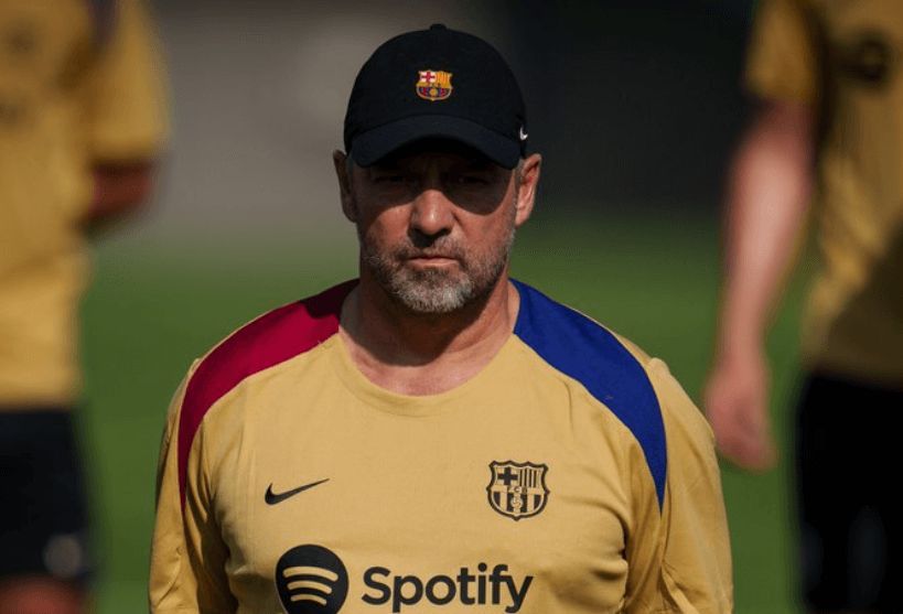  Hansi Flick, en su primer entrenamiento con el Barça (FOTO: FC Barcelona).