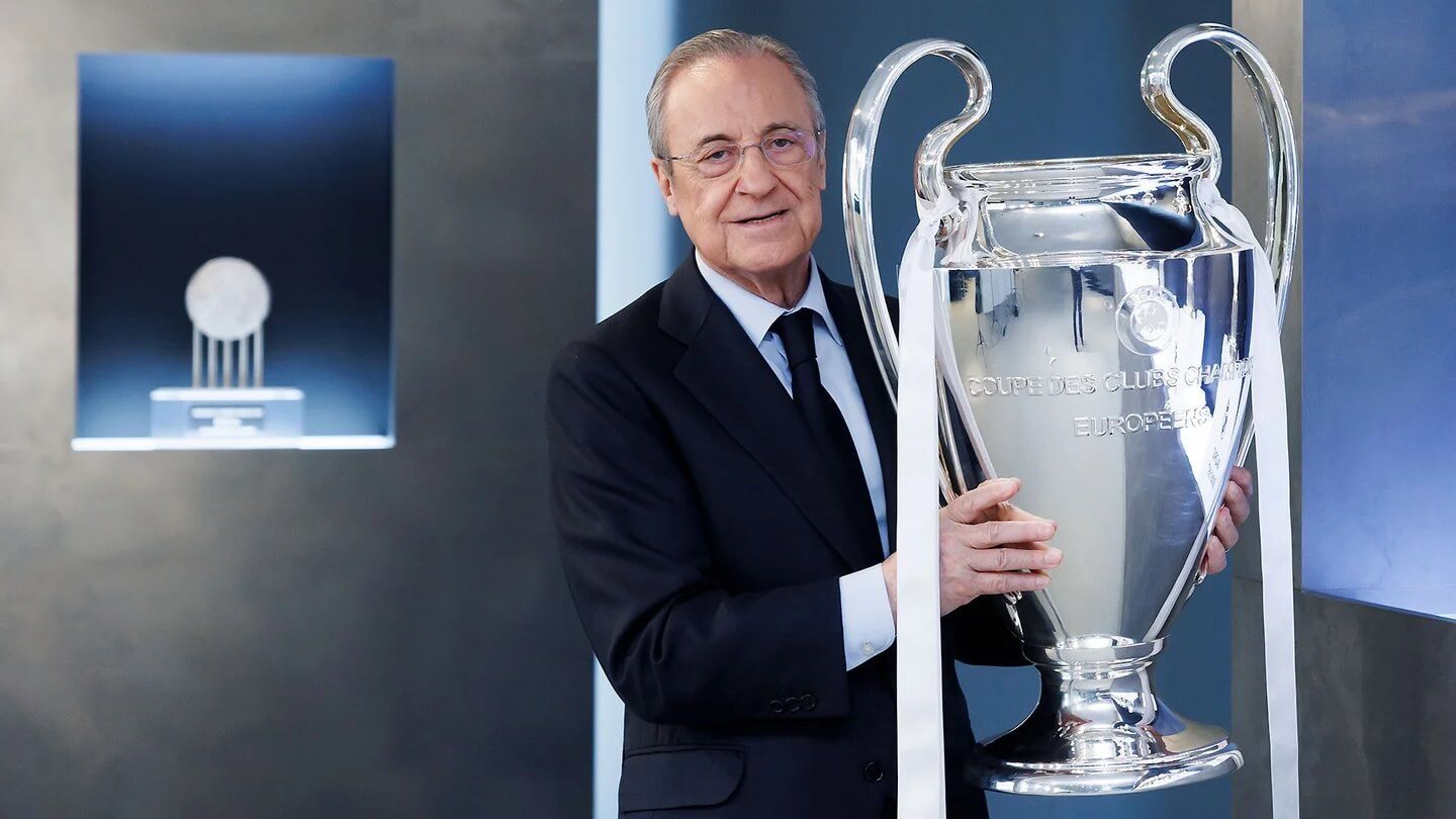 Florentino Pérez coloca la Champions en el Bernabéu.