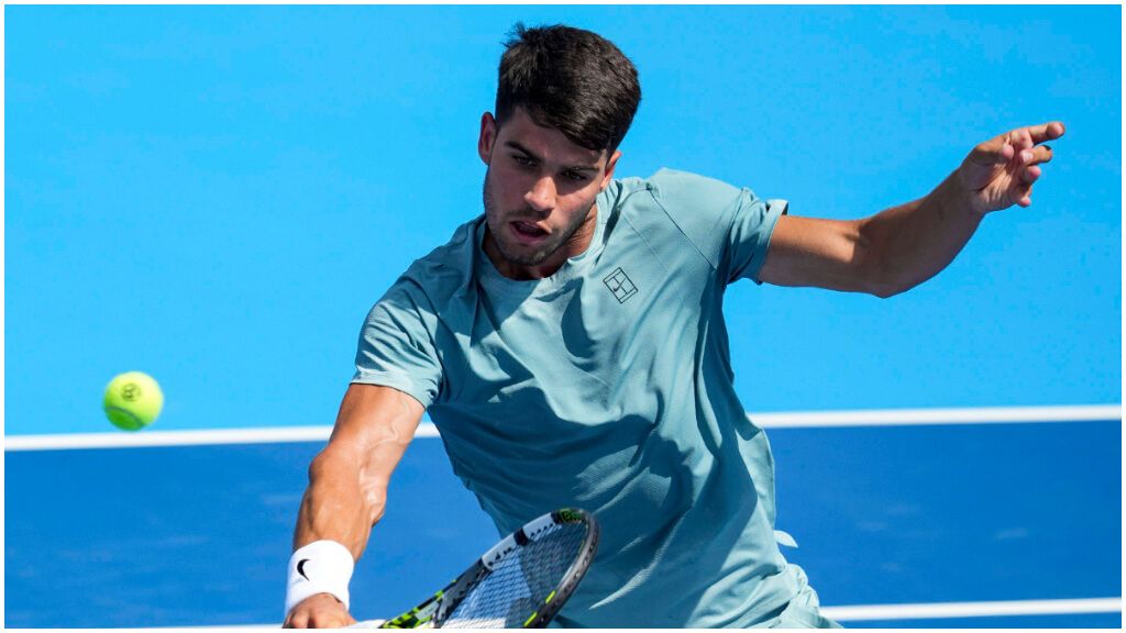 Carlos Alcaraz en su primer partido en Cincinnati. (Cordon Press)
