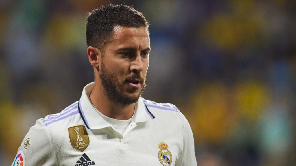  Eden Hazard en uno de sus últimos partidos con el Real Madrid