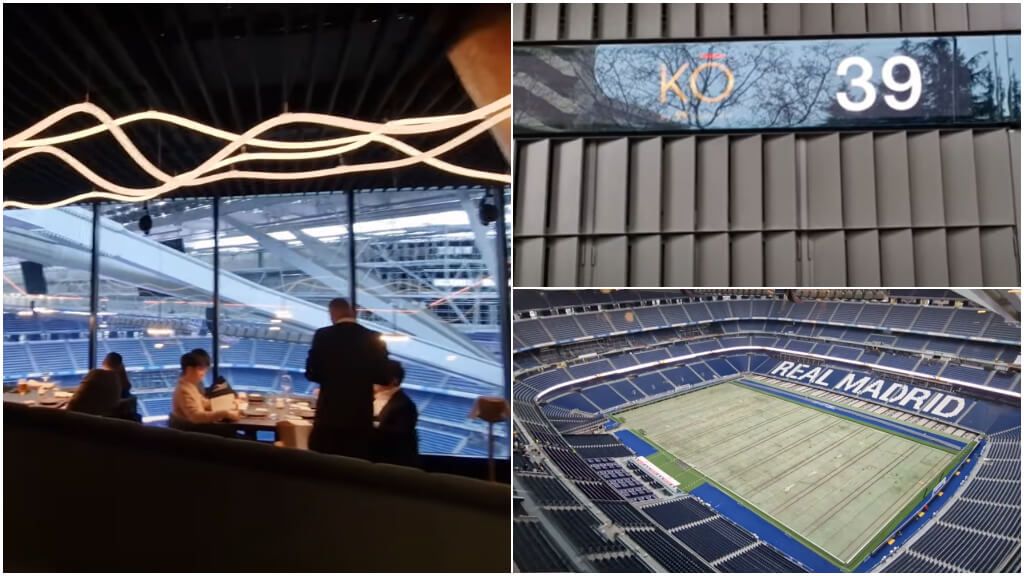  'KO by 9', el nuevo restaurante del Santiago Bernabéu (Captura de YoutTbe)