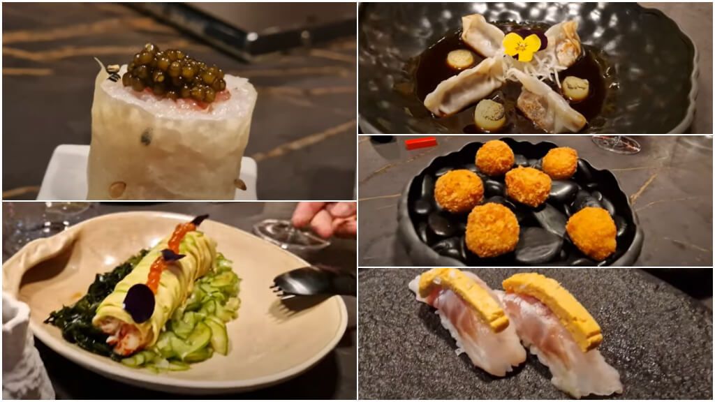  Algunos platos de 'KO by 99' (Captura de YouTube)