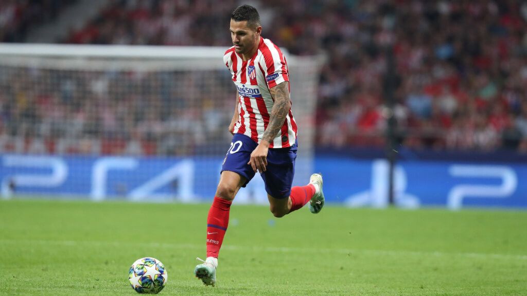  Vitolo con el Atlético de Madrid (Europa Press)