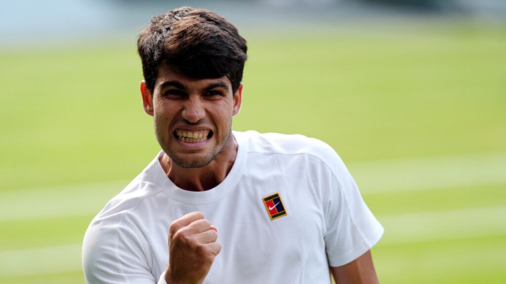 Carlos Alcaraz en la final de Wimbledon (Europa Press)