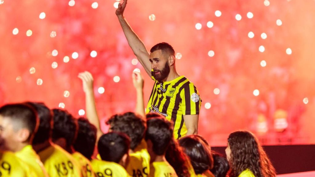 Benzema en su presentación