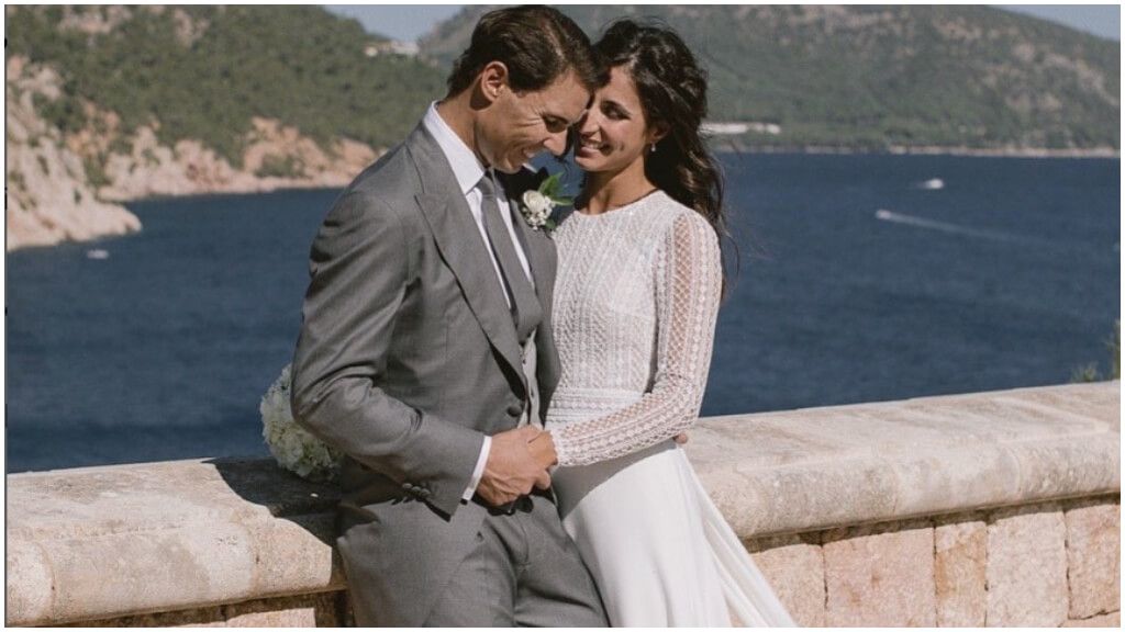  Rafa Nadal y Mery Perelló, el día de su boda. (Instagram)