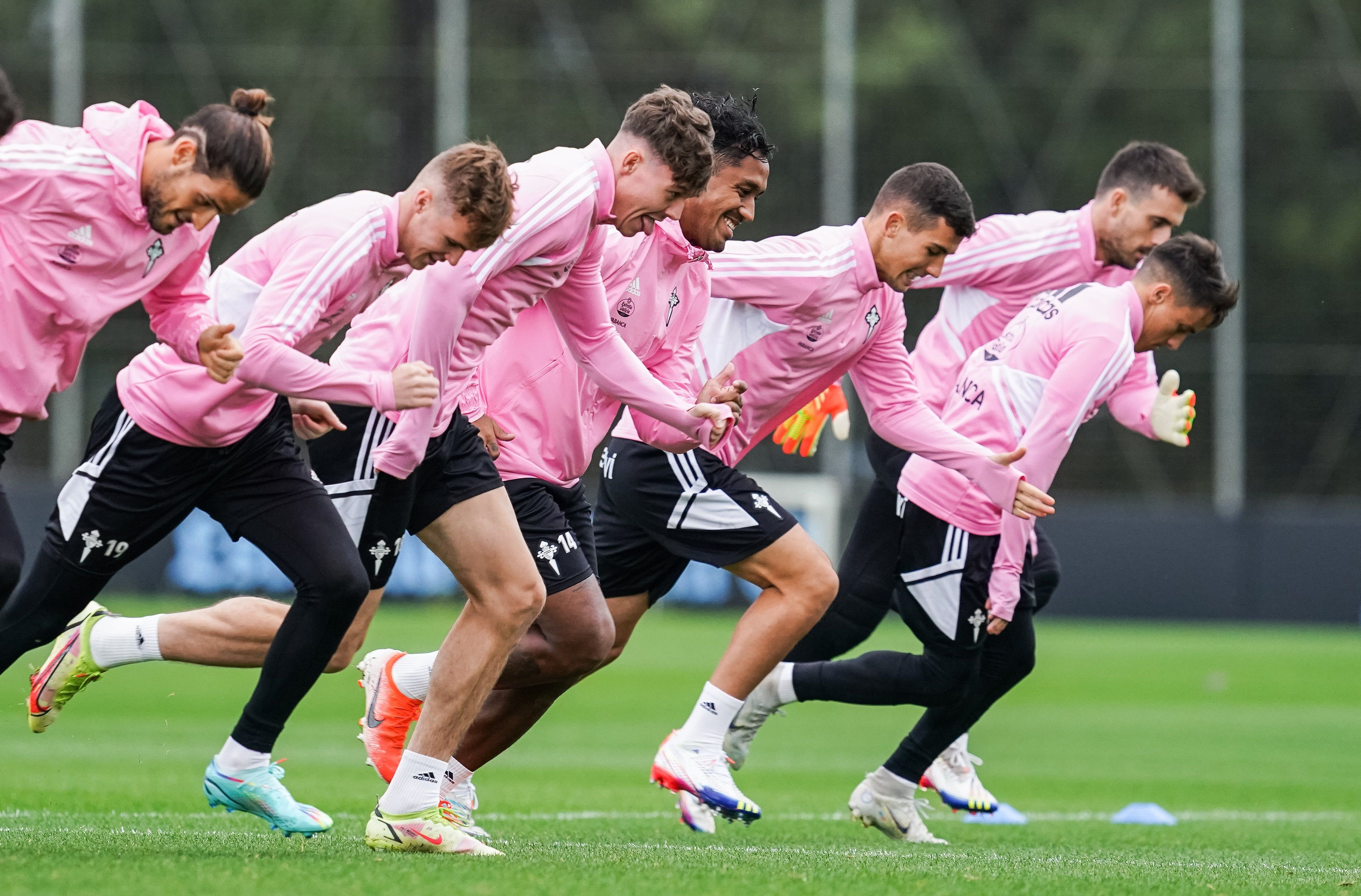 Entrenamiento del Celta.