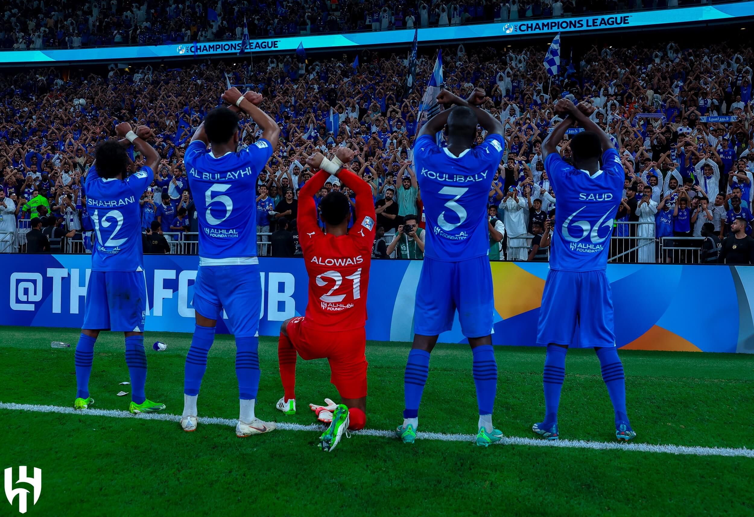  Los jugadores del Al-Hilal en un partido