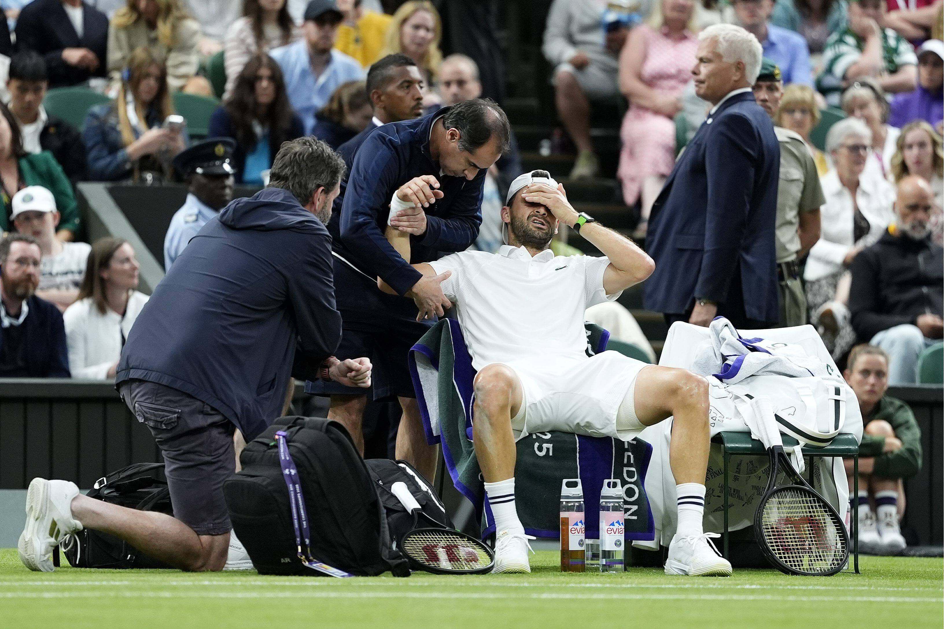 Grigor Dimitrov en Wimbledon 2025