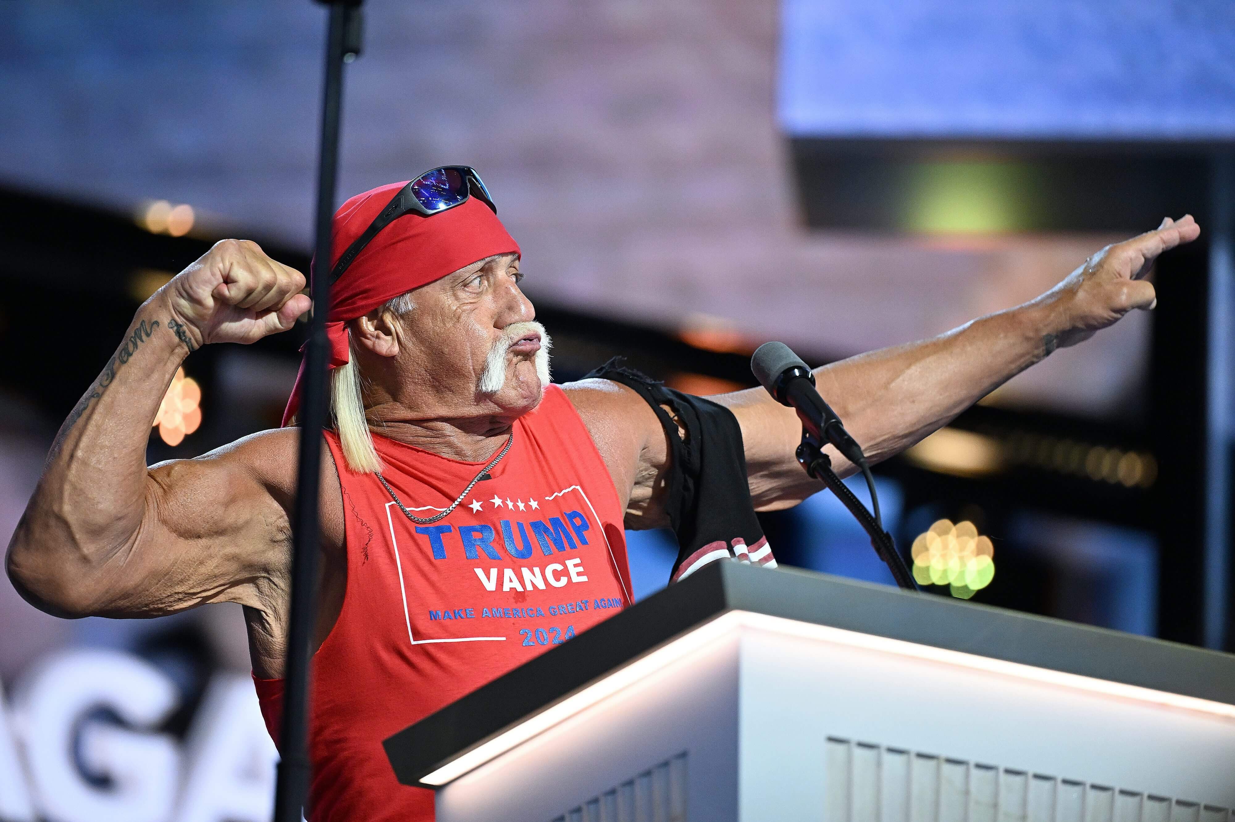  Hulk Hogan, durante la última convención republicana en la que participó.