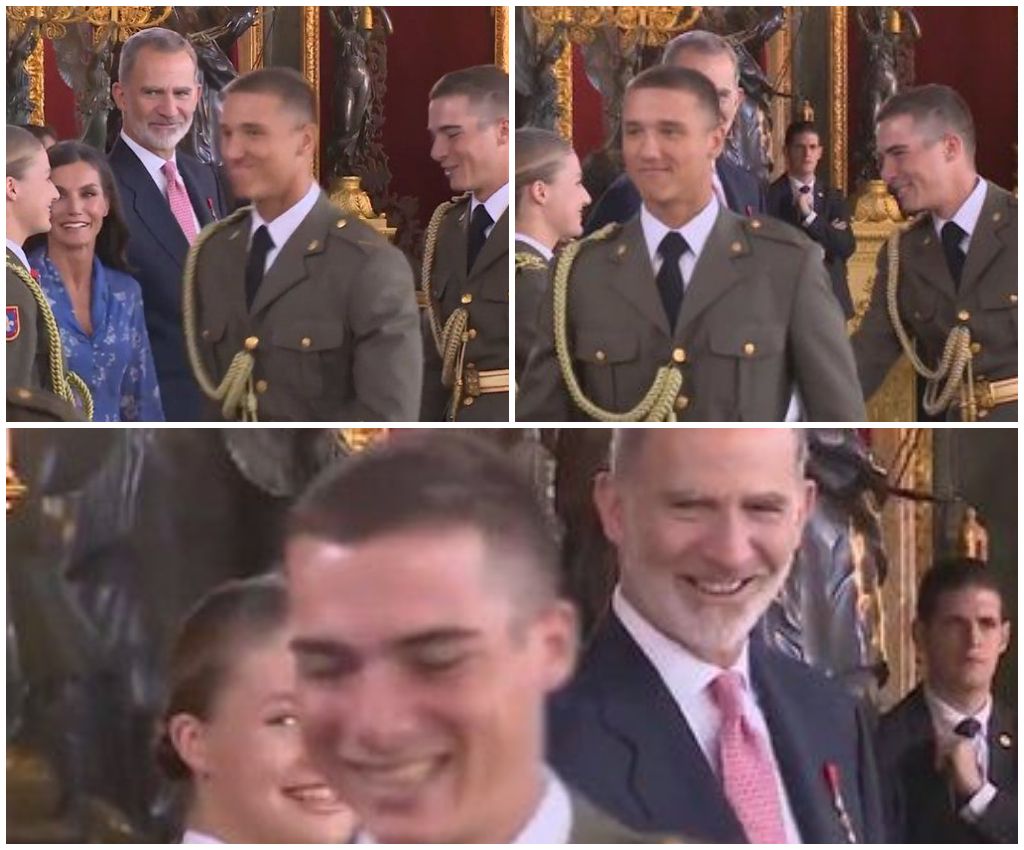 Imágenes del especial momento de la Princesa Leonor y su compañero (@javiervarelag)