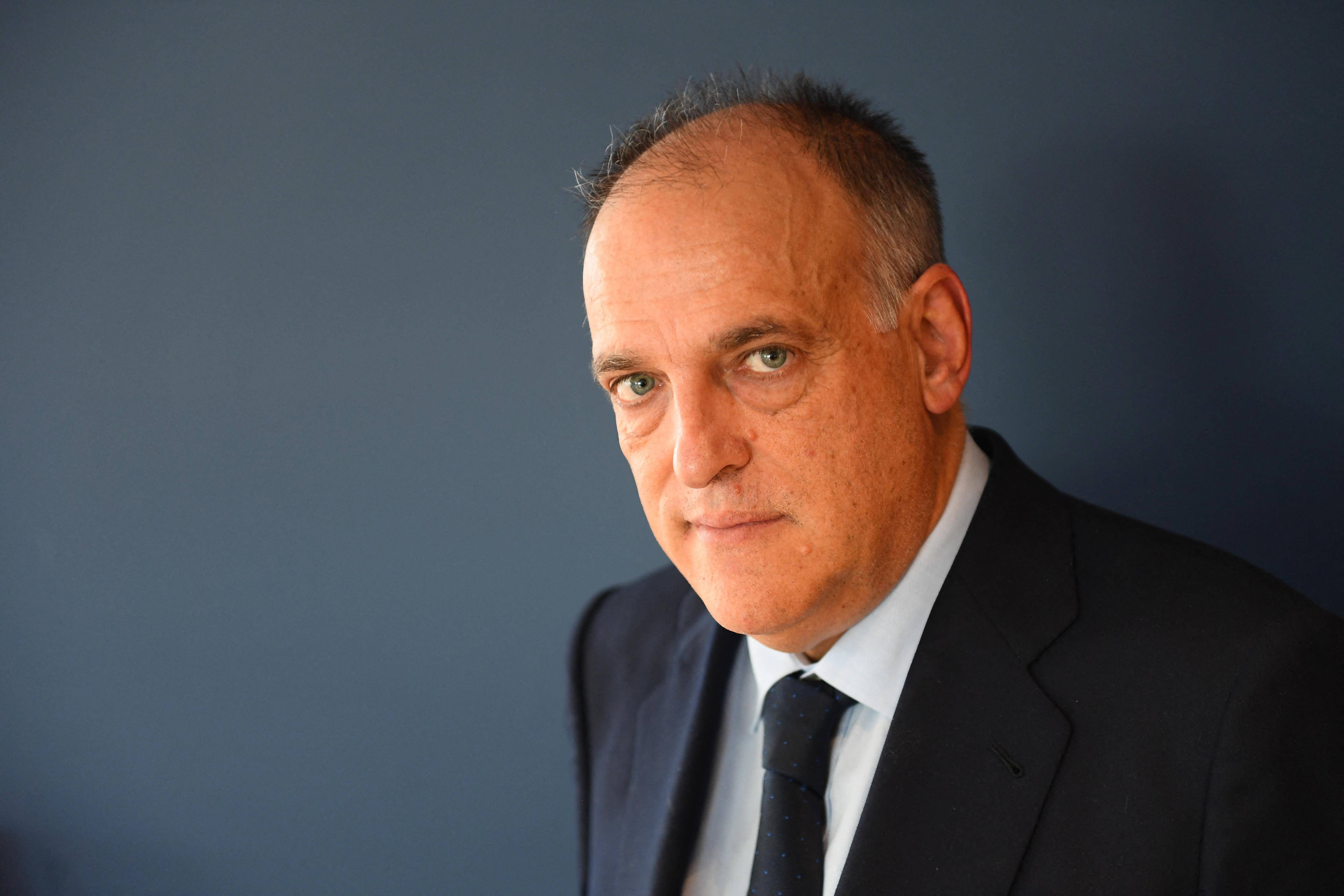  Javier Tebas, en una entrevista.