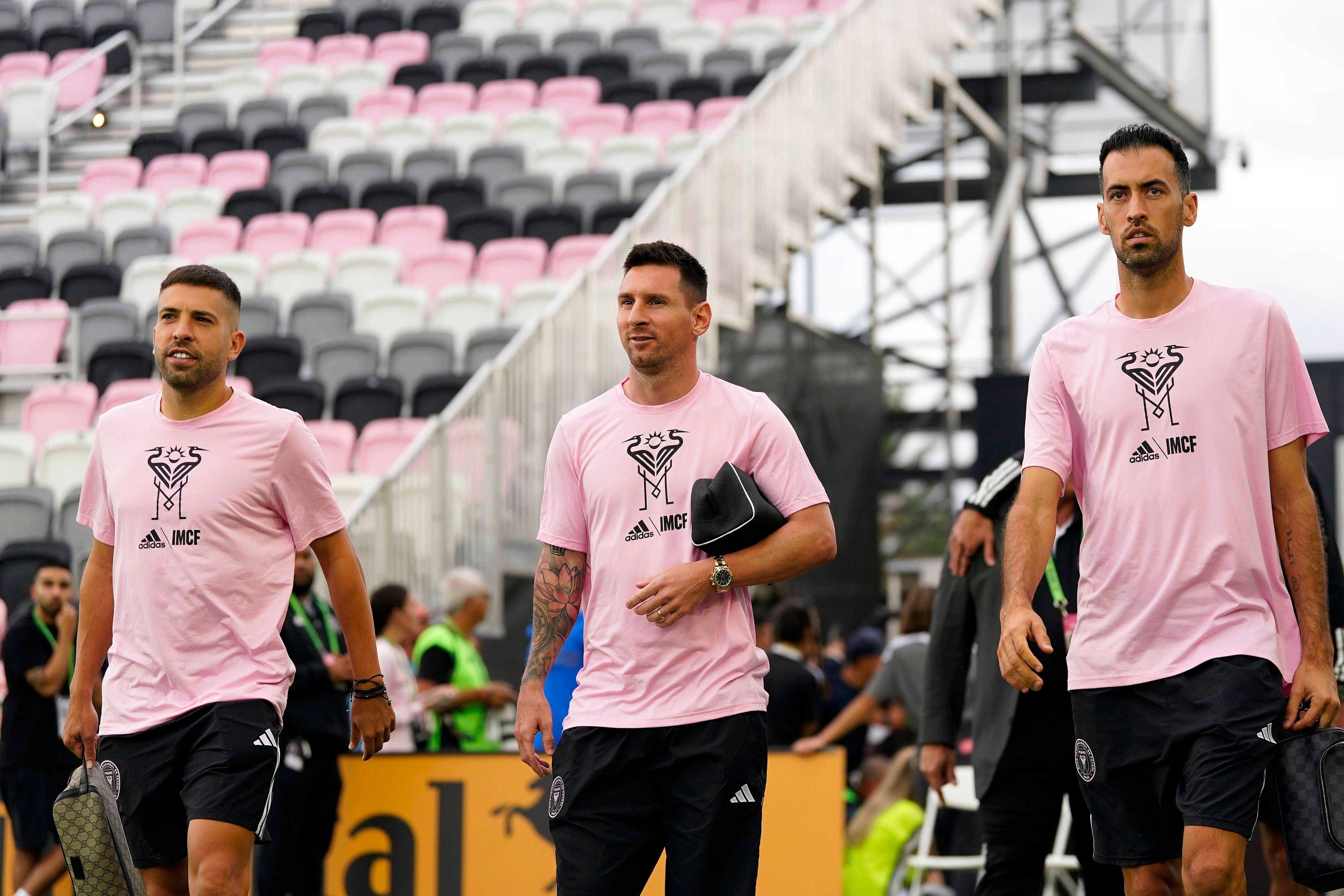  Jordi Alba, Leo Messi y Sergio Busquets en el Inter de Miami (Cordon Press)