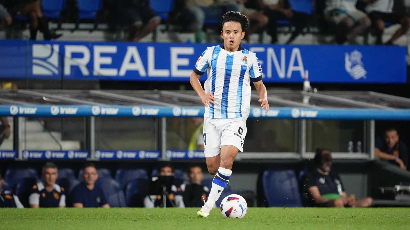  Kubo, durante el Real Sociedad-Athletic.