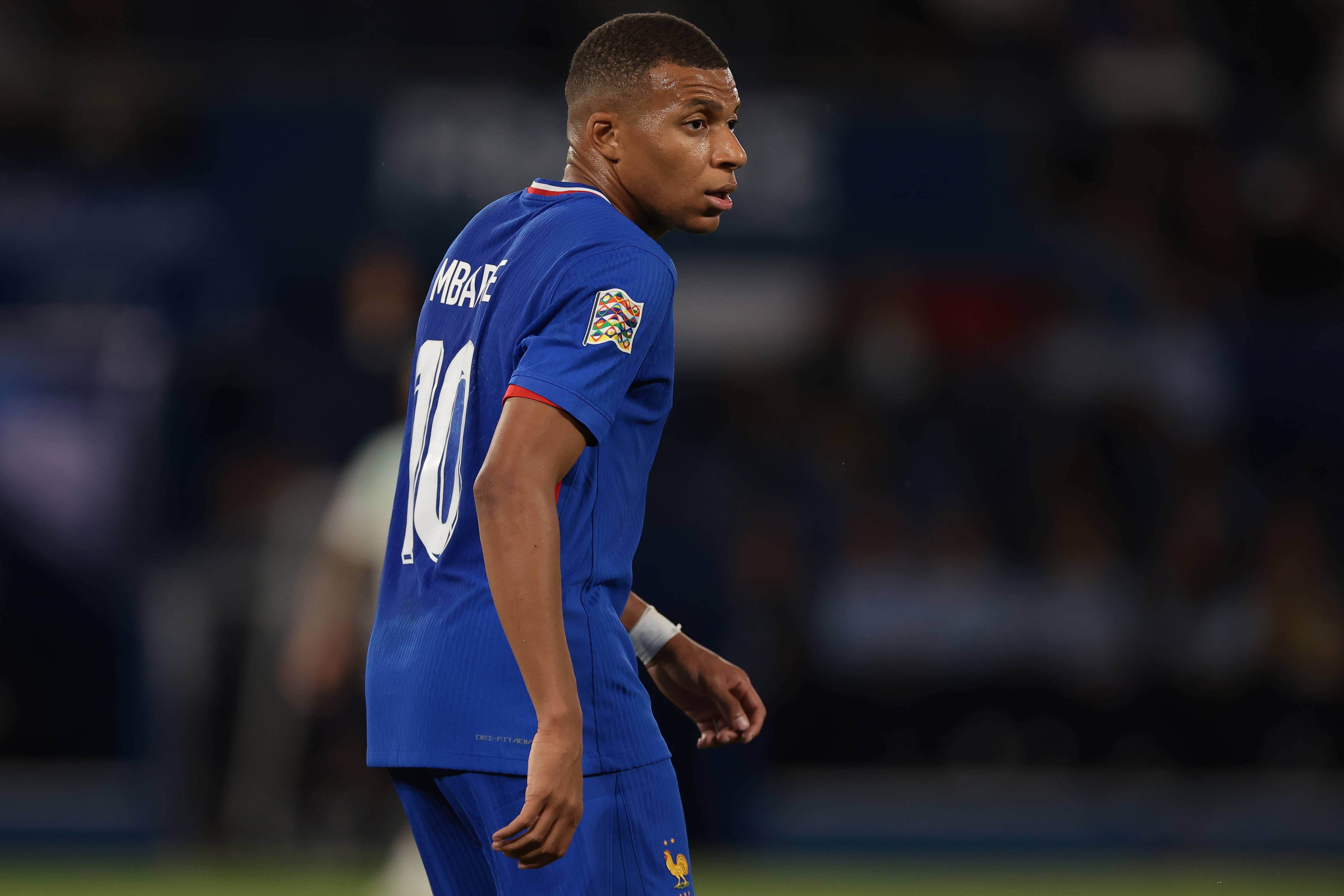 Kylian Mbappé, en un partido de Francia.