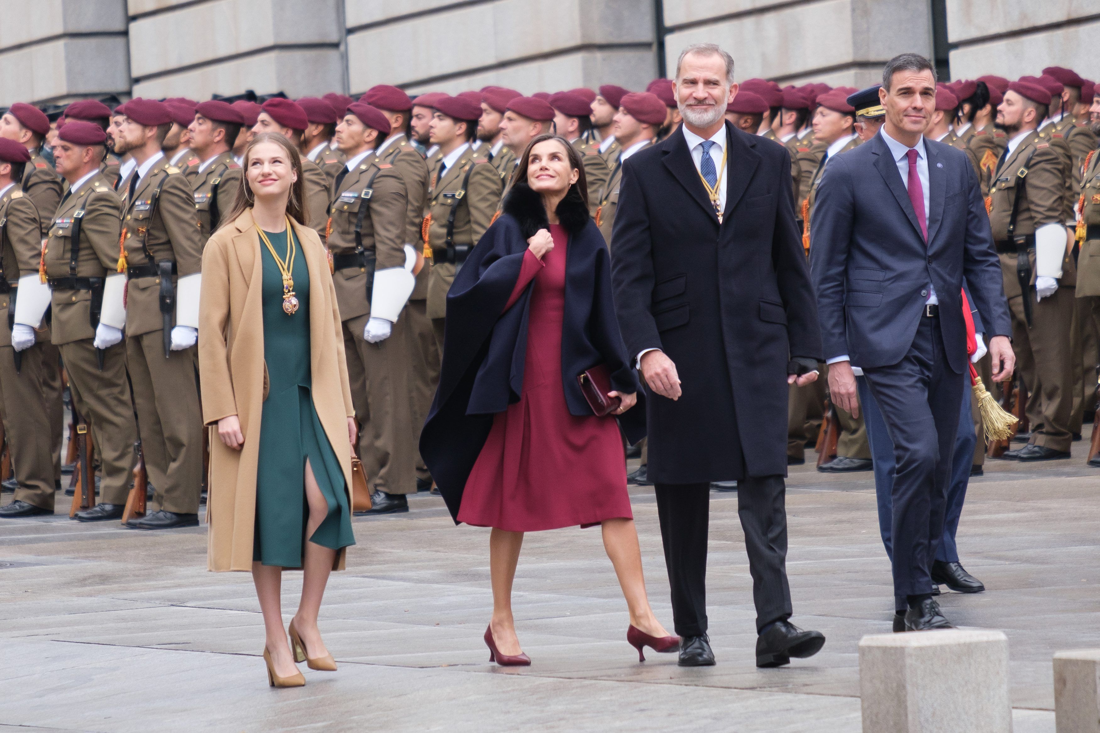  La Princesa Leonor con los Reyes en su último acto oficial (Cordon Press)